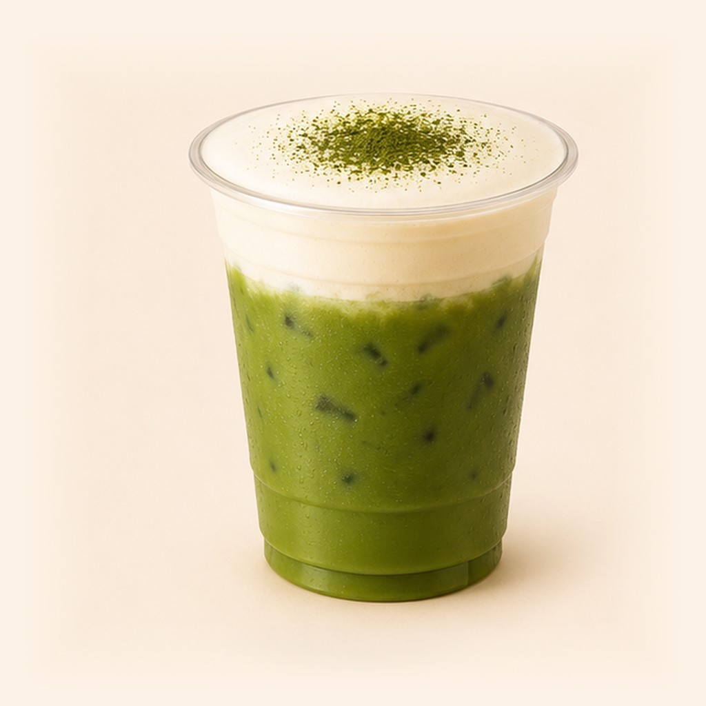 Matcha Cloud latte with salted cheese foam